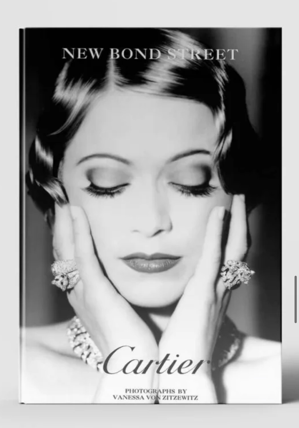 Vintage finger waves editorial hair styling for Cartier New Bond Street campaign by Heidi Stanton, Fashion Week veteran